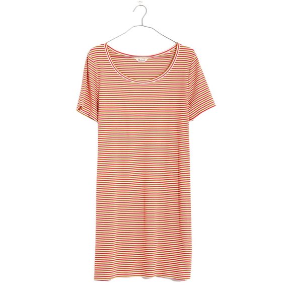 Madewell Swingy Tee Dress Short Sleeve Scoop Neck Relaxed Mini - Picture 4 of 13